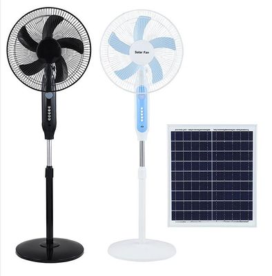 18000mah 16 Inch Rechargeable Solar Fan 15W Polysilicon Panel